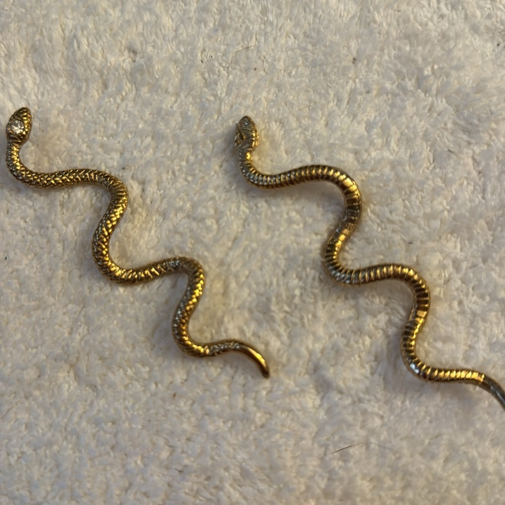 Vintage Snake Earrings - Picture 4 of 7